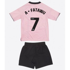 Leicester City Issahaku Fatawu #7 Replica Third Stadium Kit for Kids 2025-26 Short Sleeve (+ pants)